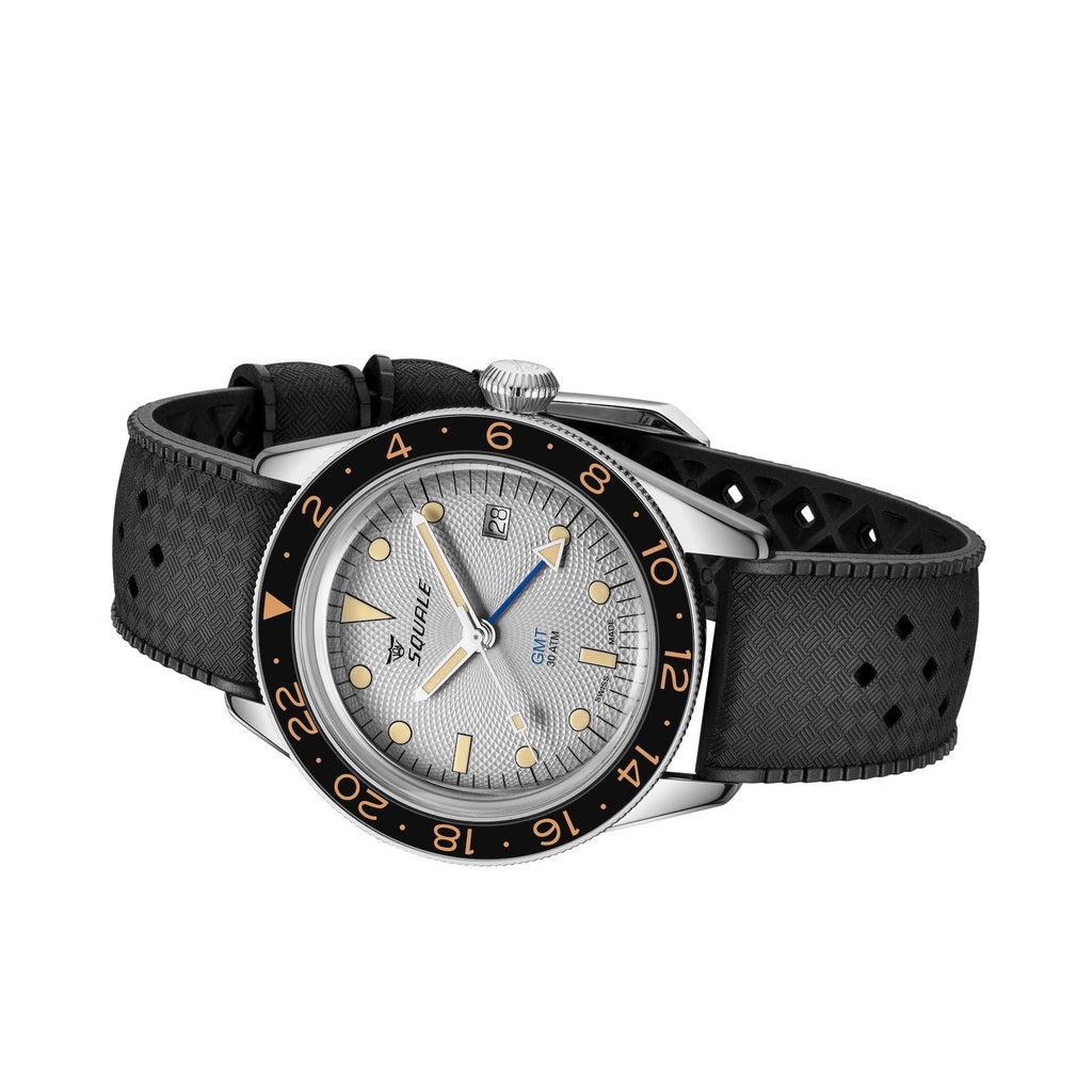 Squale SUB-39 GMT Sharkbelly Grey Guilloche US Exclusive, Squale ref SUB-39ERG.HT, product image 4