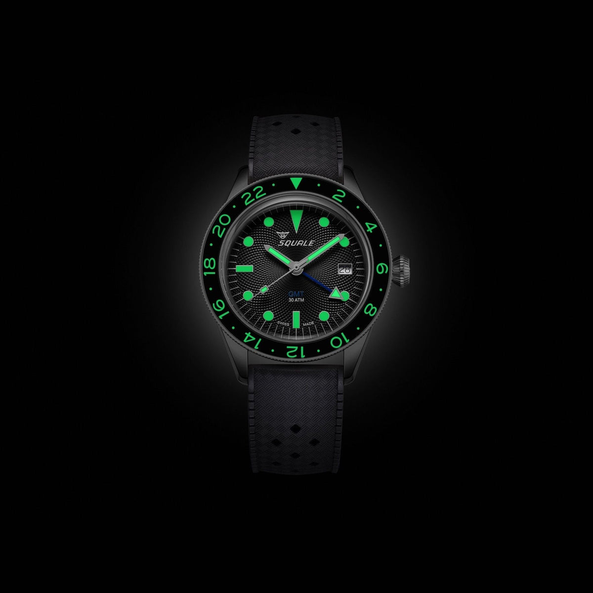 Squale SUB-39 GMT Blackfin US Exclusive, Squale ref SUB-39ERBK.HT, product image 5