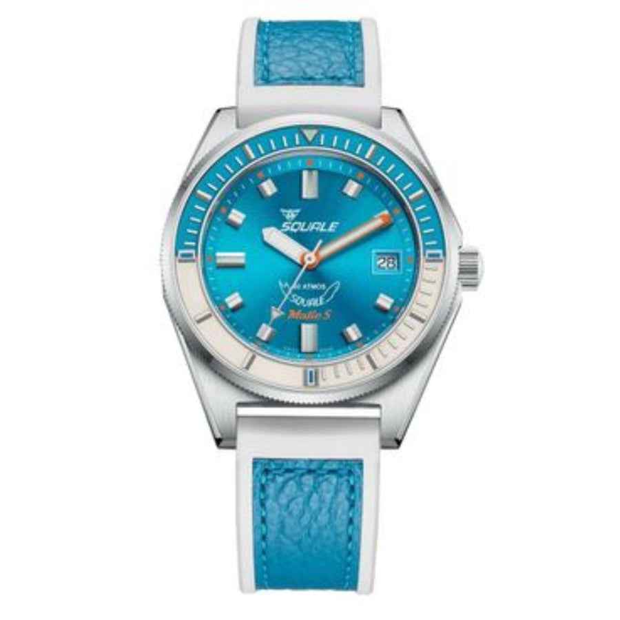 Squale Matic S Light Blue HydroLeather, Squale ref MATICLBWLB.RLWLB, product image 3