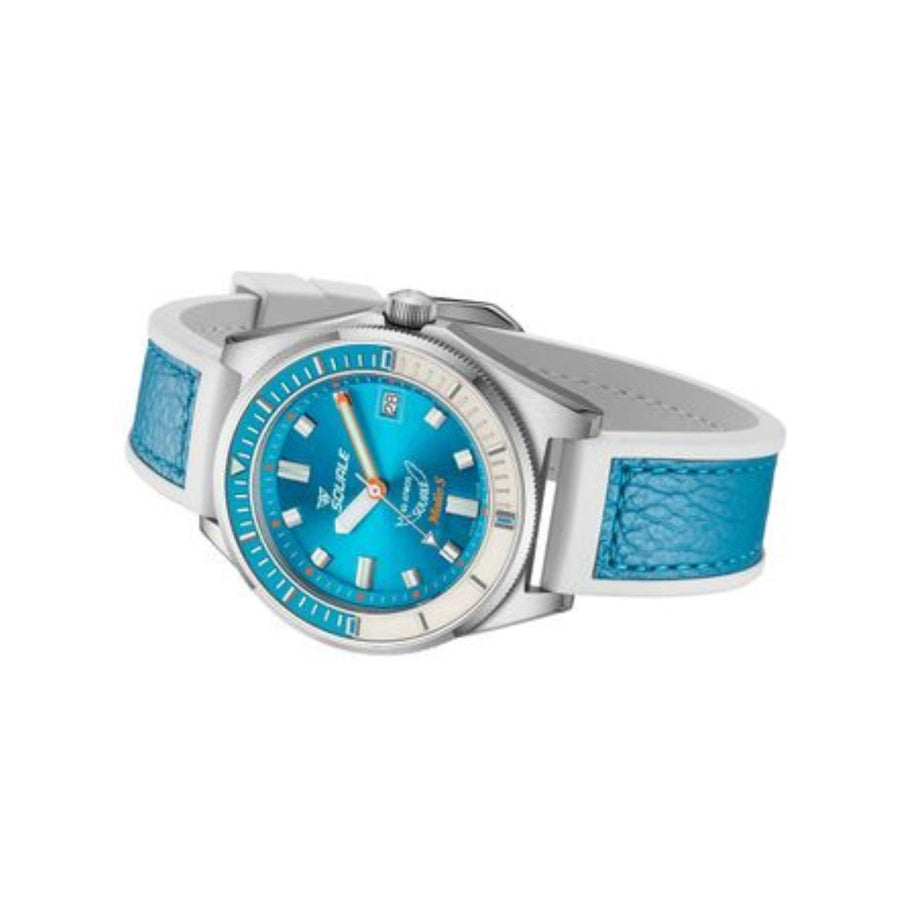 Squale Matic S Light Blue HydroLeather, Squale ref MATICLBWLB.RLWLB, product image 5