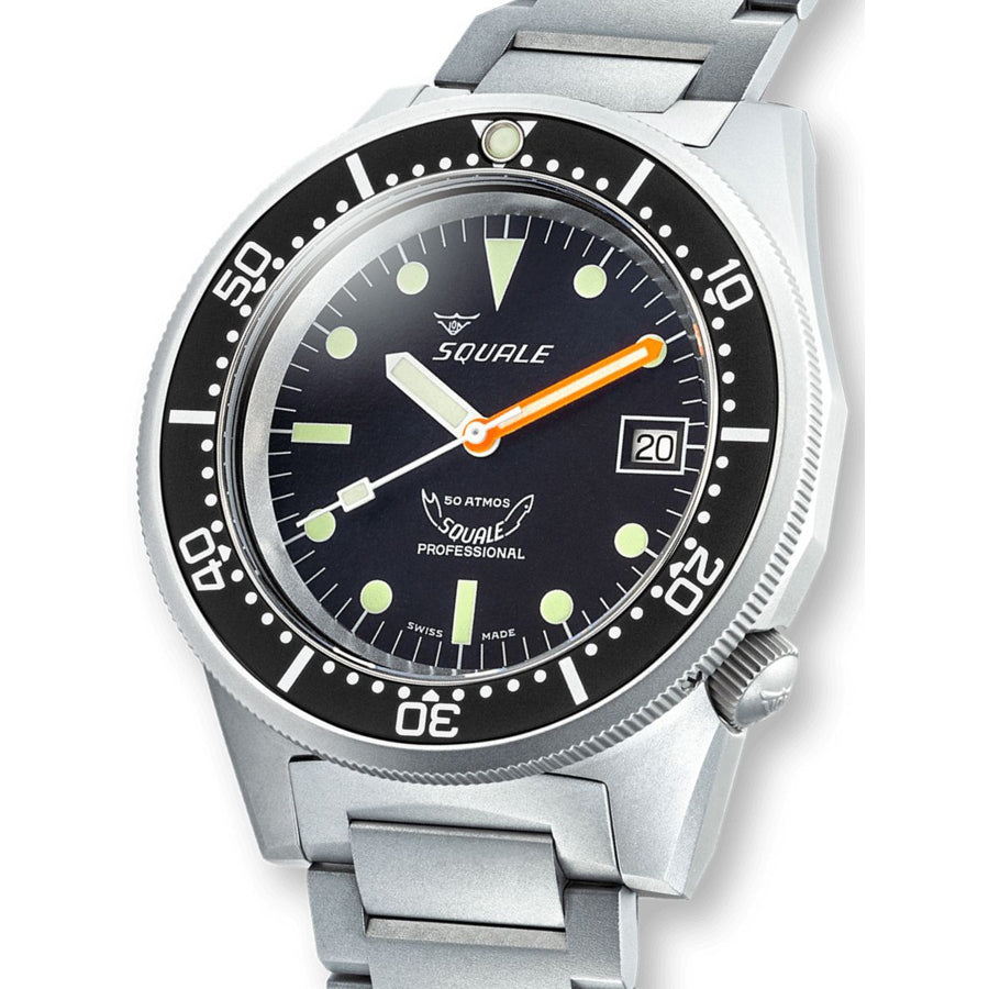 Squale 1521 Black Blasted Bracelet, Squale ref 1521BKBL.SQ20S, product image 4