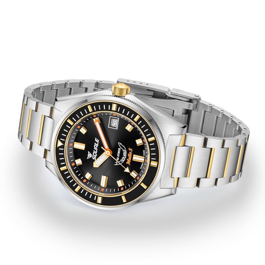 Squale Matic S Two Tone Bracelet, Squale ref MATICGBKBK.SSBI, product image 3