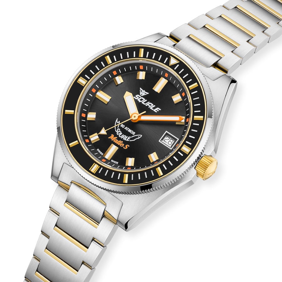 Squale Matic S Two Tone Bracelet, Squale ref MATICGBKBK.SSBI, product image 4
