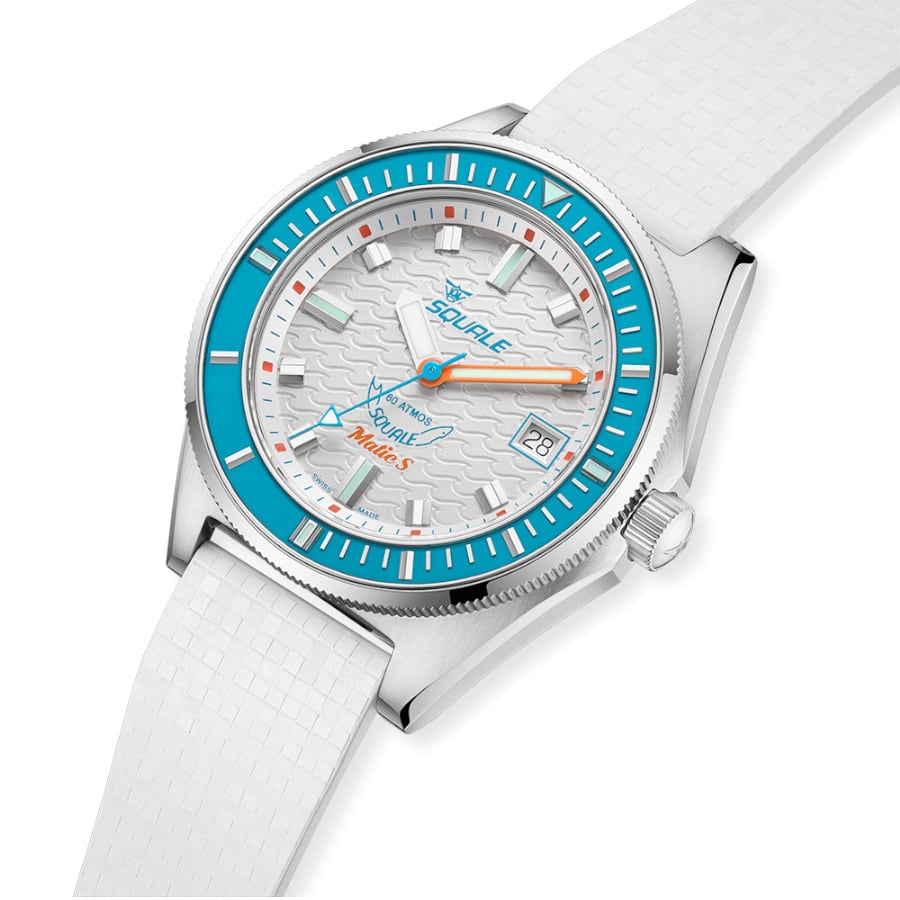 Squale Matic S White Mosaic Rubber, Squale ref MATICLBWT.MRWT, product image 4