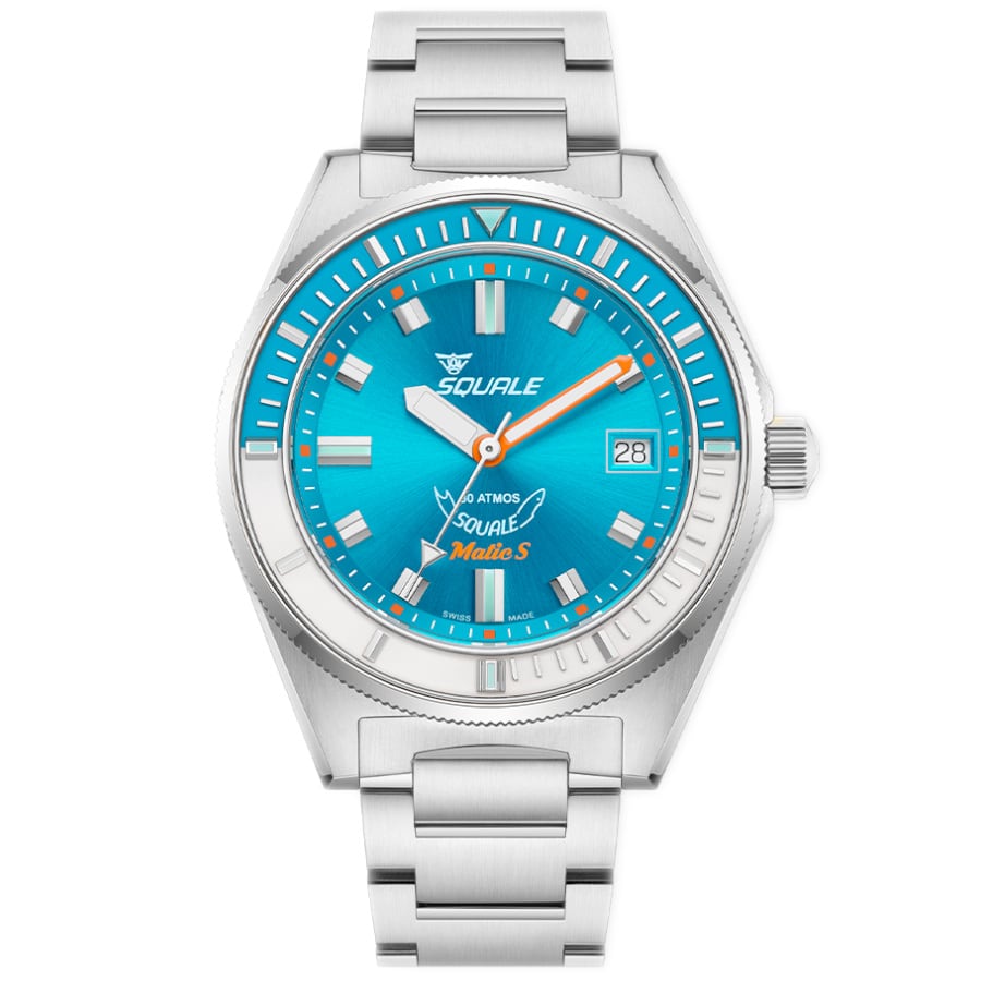 Squale Matic S Light Blue Bracelet, Squale ref MATICLBWLB.SSBX, product image 1