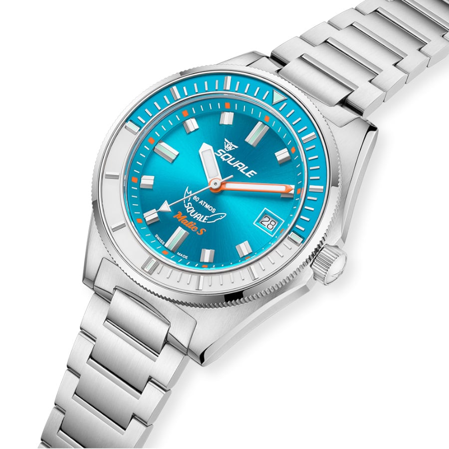 Squale Matic S Light Blue Bracelet, Squale ref MATICLBWLB.SSBX, product image 4
