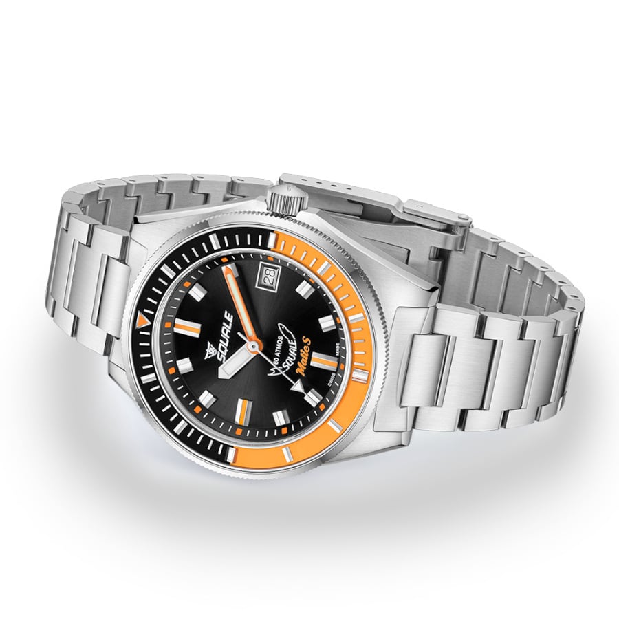 Squale Matic S Orange Bracelet, Squale ref MATICBKOBK.SSBX, product image 3