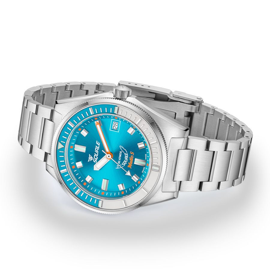 Squale Matic S Light Blue Bracelet, Squale ref MATICLBWLB.SSBX, product image 3