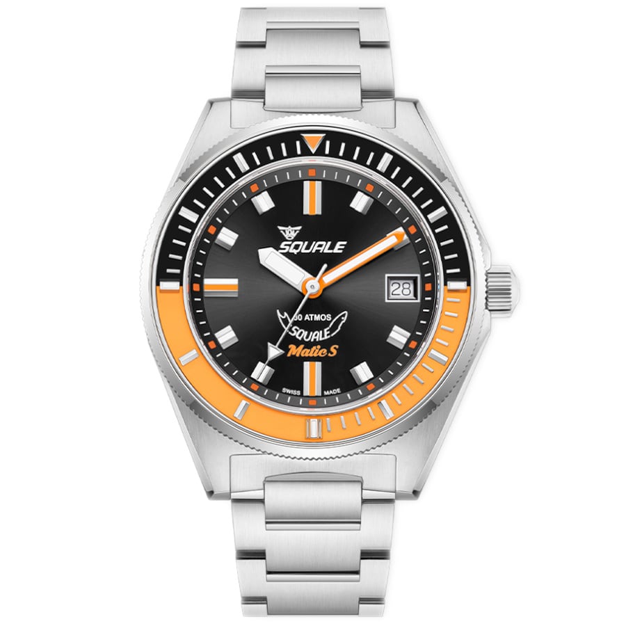 Squale Matic S Orange Bracelet, Squale ref MATICBKOBK.SSBX, product image 1