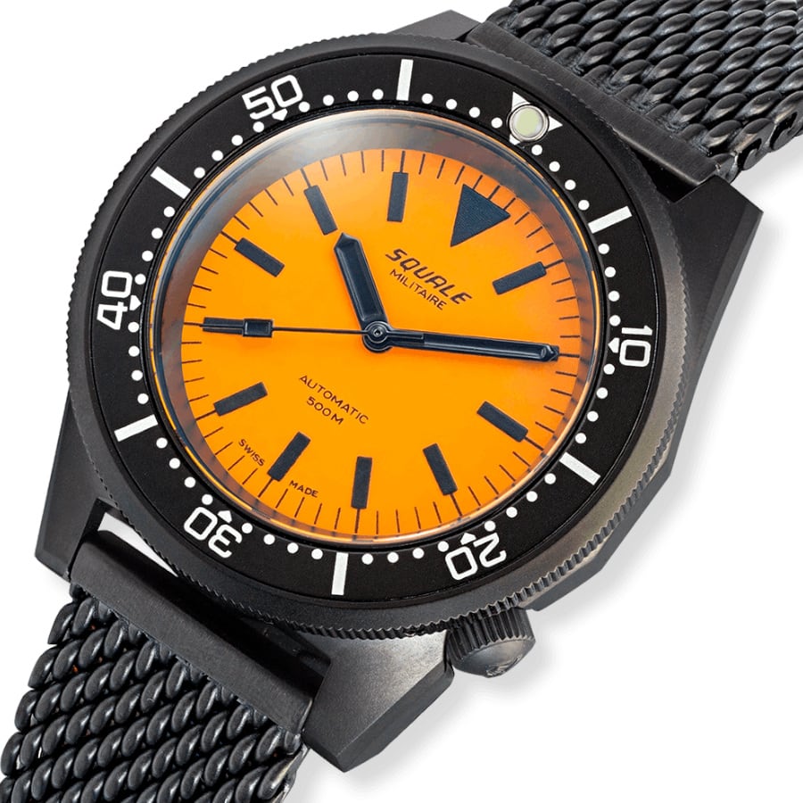 Squale 1521 Full Luminous Orange Militaire Bracelet, Squale ref 1521DLCFOR.MEPVD20, product image 4