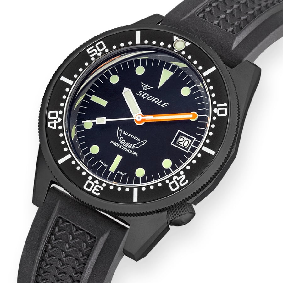 Squale 1521 DLC Strap, Squale ref 1521DLCBK.VO, product image 3