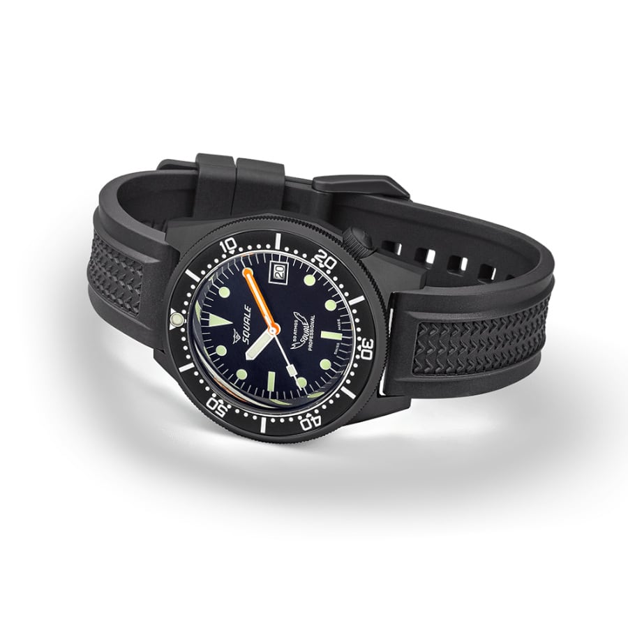 Squale 1521 DLC Strap, Squale ref 1521DLCBK.VO, product image 4