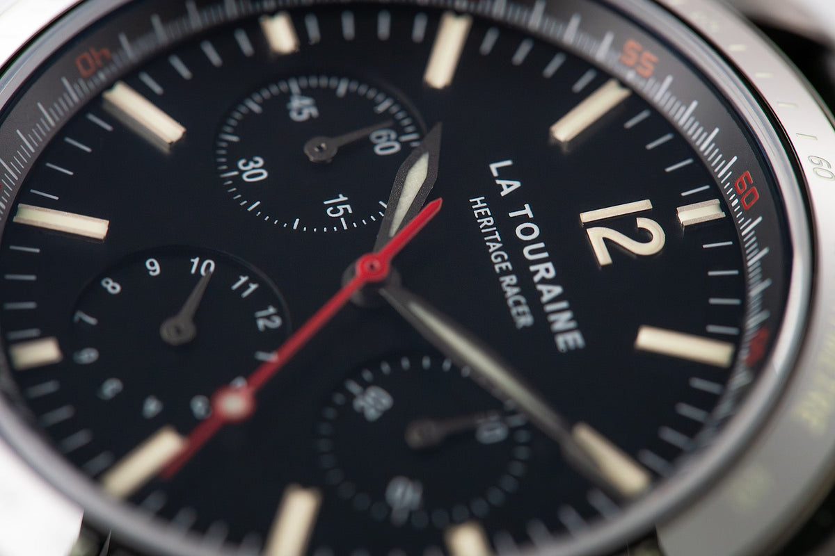 Heritage Racer Noir | Mechanical Tachymeter