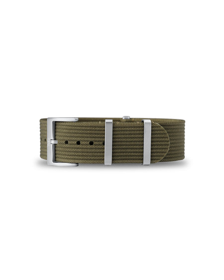 Army Green Woven Nylon Strap 22mm