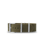 Army Green Woven Nylon Strap 18mm