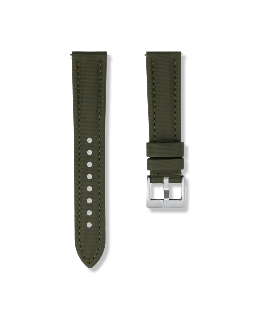 Army Green Sailcloth Strap 20mm