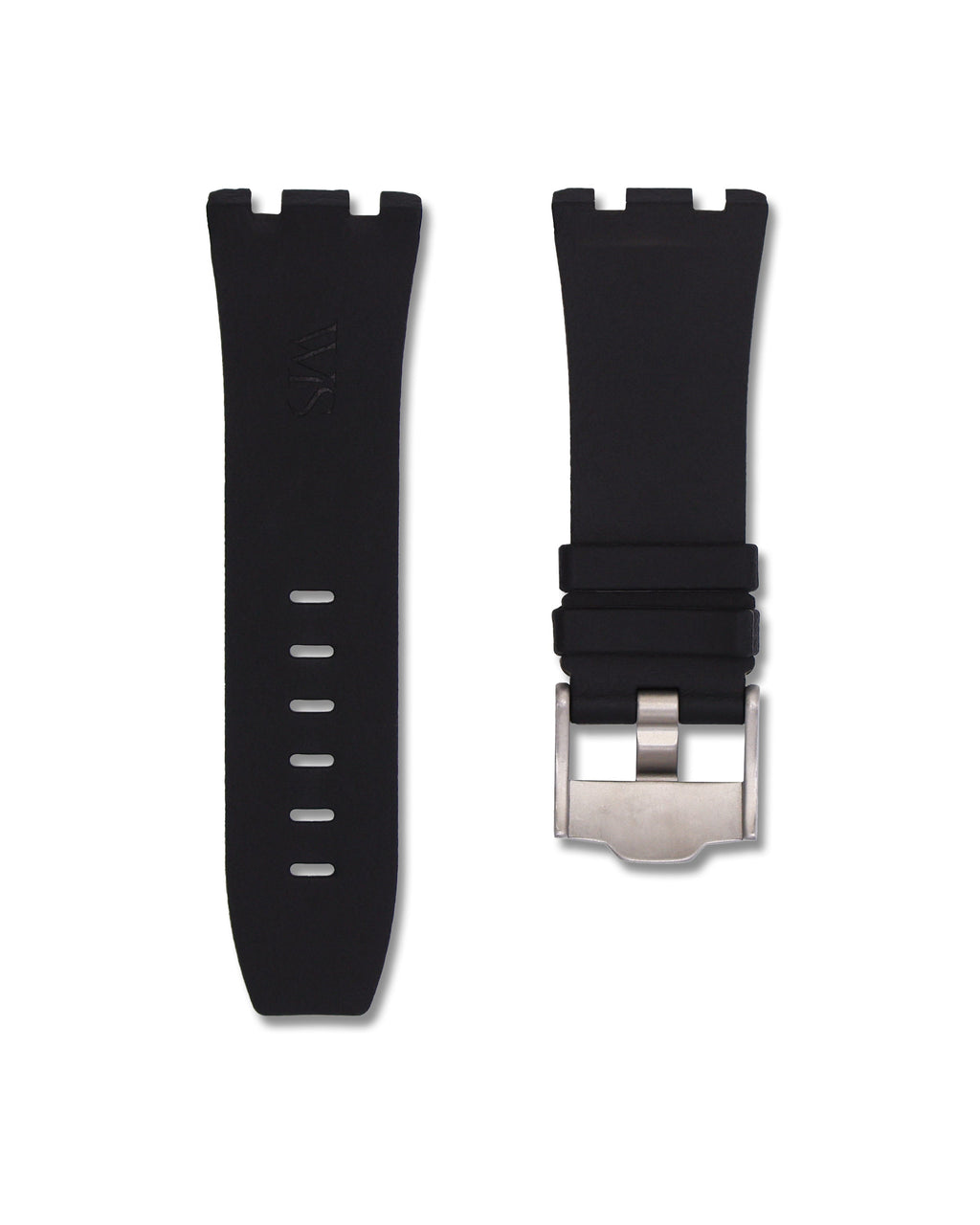 Tuxedo Black - Rubber Watch Strap For Audemars Piguet Royal Oak Offshore 44mm