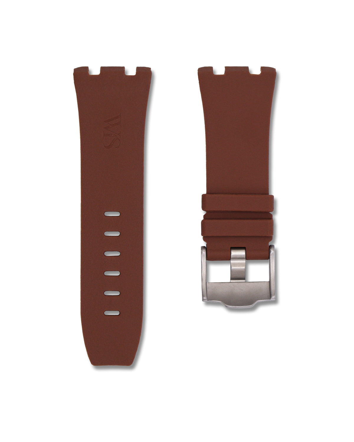 Espresso Brown - Rubber Watch Strap For Audemars Piguet Royal Oak Offshore 44mm