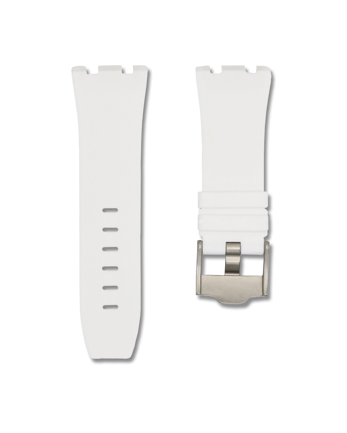 Polar White - Rubber Watch Strap For Audemars Piguet Royal Oak Offshore 44mm