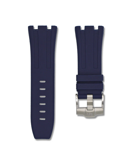 Marine Blue - Rubber Watch Strap For Audemars Piguet Royal Oak Offshore 44mm