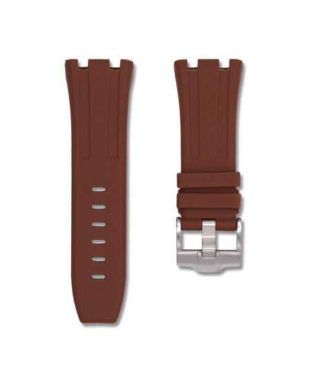 Espresso Brown - Rubber Watch Strap For Audemars Piguet Royal Oak Offshore 44mm