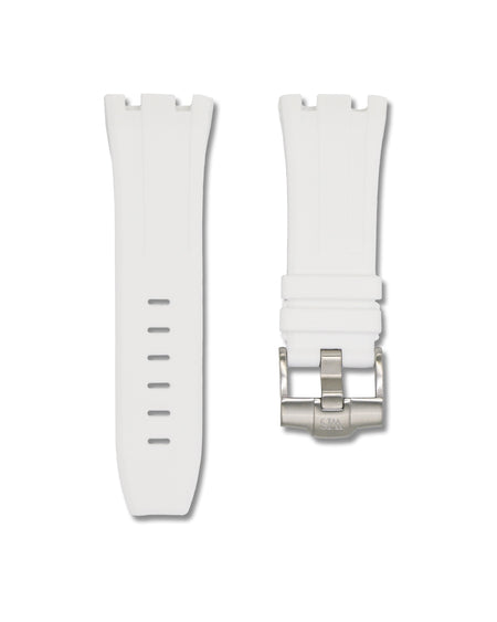 Polar White - Rubber Watch Strap For Audemars Piguet Royal Oak Offshore 44mm