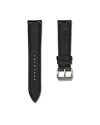 Black Bespoke Ostrich Shin Leather Watch Strap 20mm