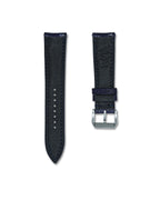 Midnight Blue Bespoke Ostrich Shin Leather Watch Strap 22mm
