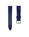 Blue Bespoke Stingray Leather Watch Strap 22mm