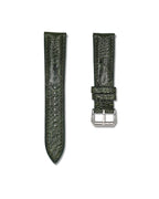 Emerald Green Bespoke Ostrich Shin Leather Watch Strap 22mm