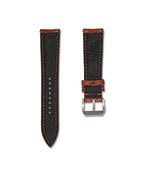Cognac Brown Bespoke Ostrich Shin Leather Watch Strap 20mm