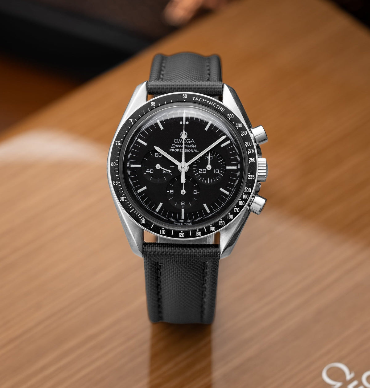 Tuxedo Black Sailcloth Strap 18mm