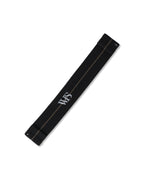 Black with Brown Stripe Elastic Watch Strap 22mm