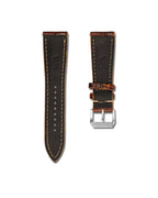 Honey Cognac Alligator Leather Watch Strap 22mm