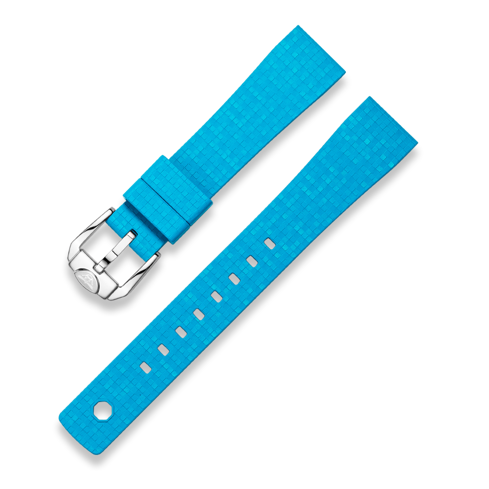 Squale Light Blue Mosaic Rubber 19, Squale ref CIMOSRLB19-16PO, product image 1