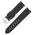 Squale Handmade Black Leather Strap 20, Squale ref CIN20CUOBK, product image 1