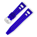 Squale Blue Tropic Rubber Strap 20, Squale ref CINBLTR20, product image 1