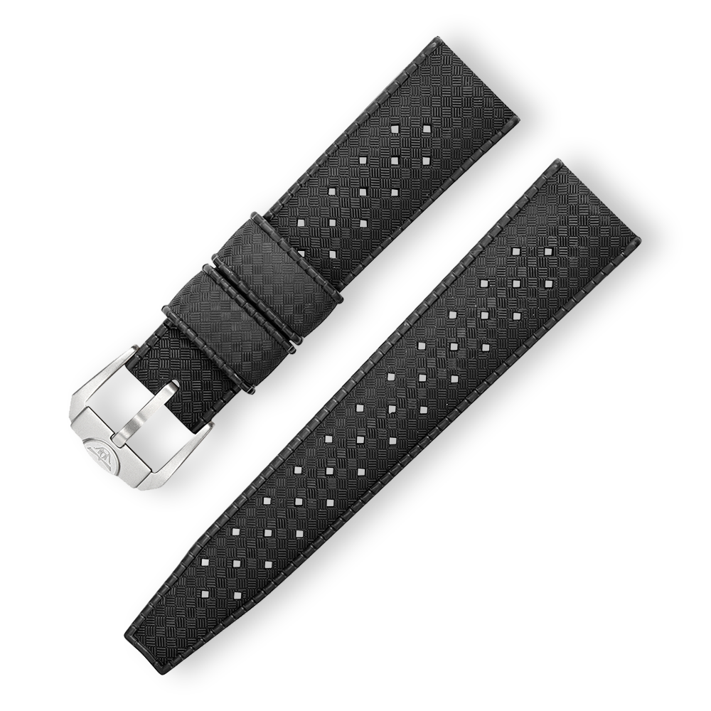Squale Homage Tropic Rubber Black 22, Squale ref CINHTRB22, product image 1