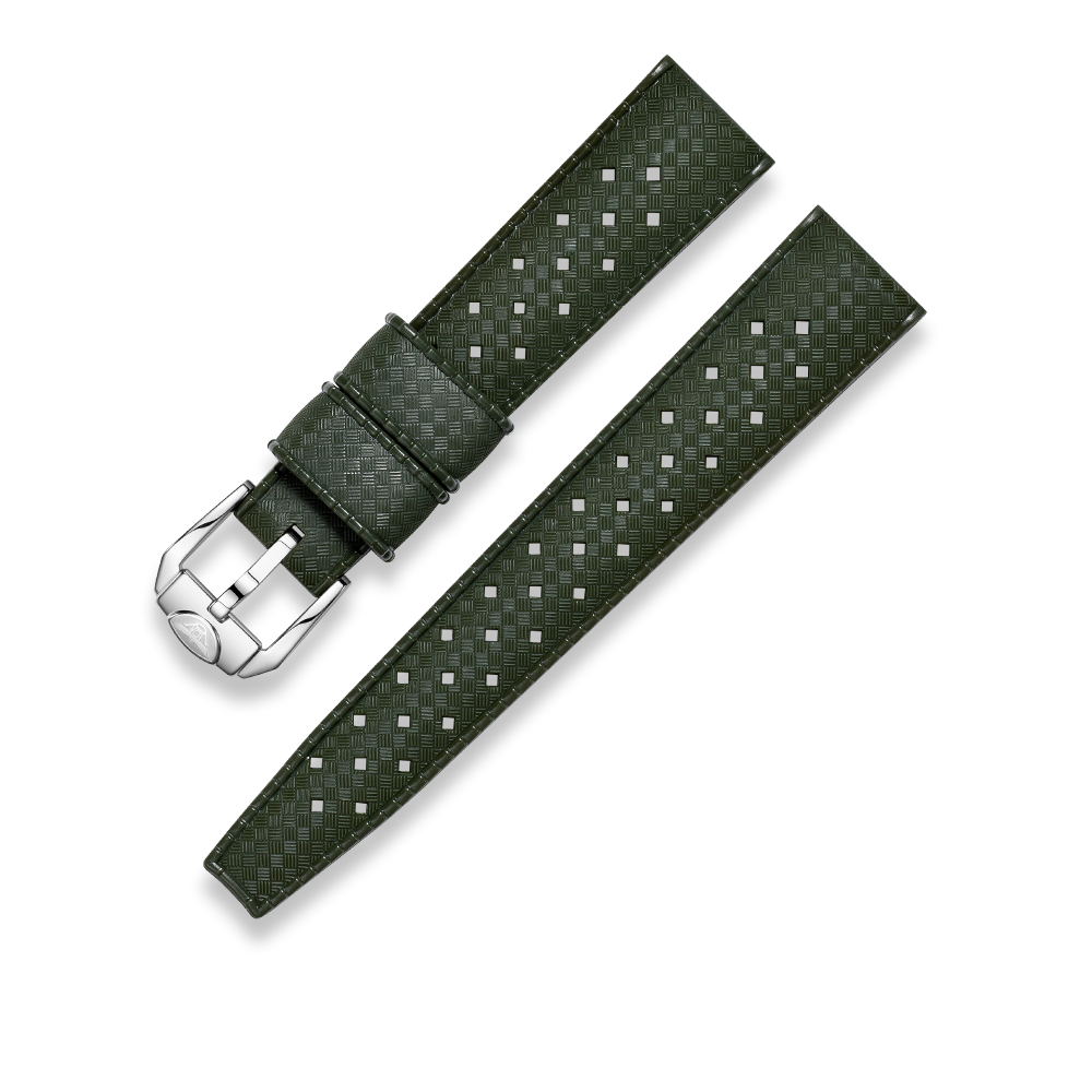 Squale Homage Tropic Rubber Olive Green 20, Squale ref CINHTRGR20, product image 1