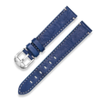 Squale Stitched Leather Blue Strap 18, Squale ref CINLEBL18-16SA, product image 1