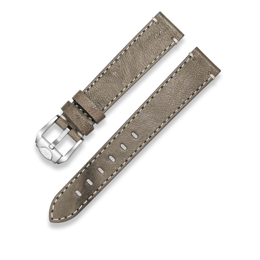 Squale Stitched Leather Taupe Strap 18, Squale ref CINLETO18-16SA, product image 1