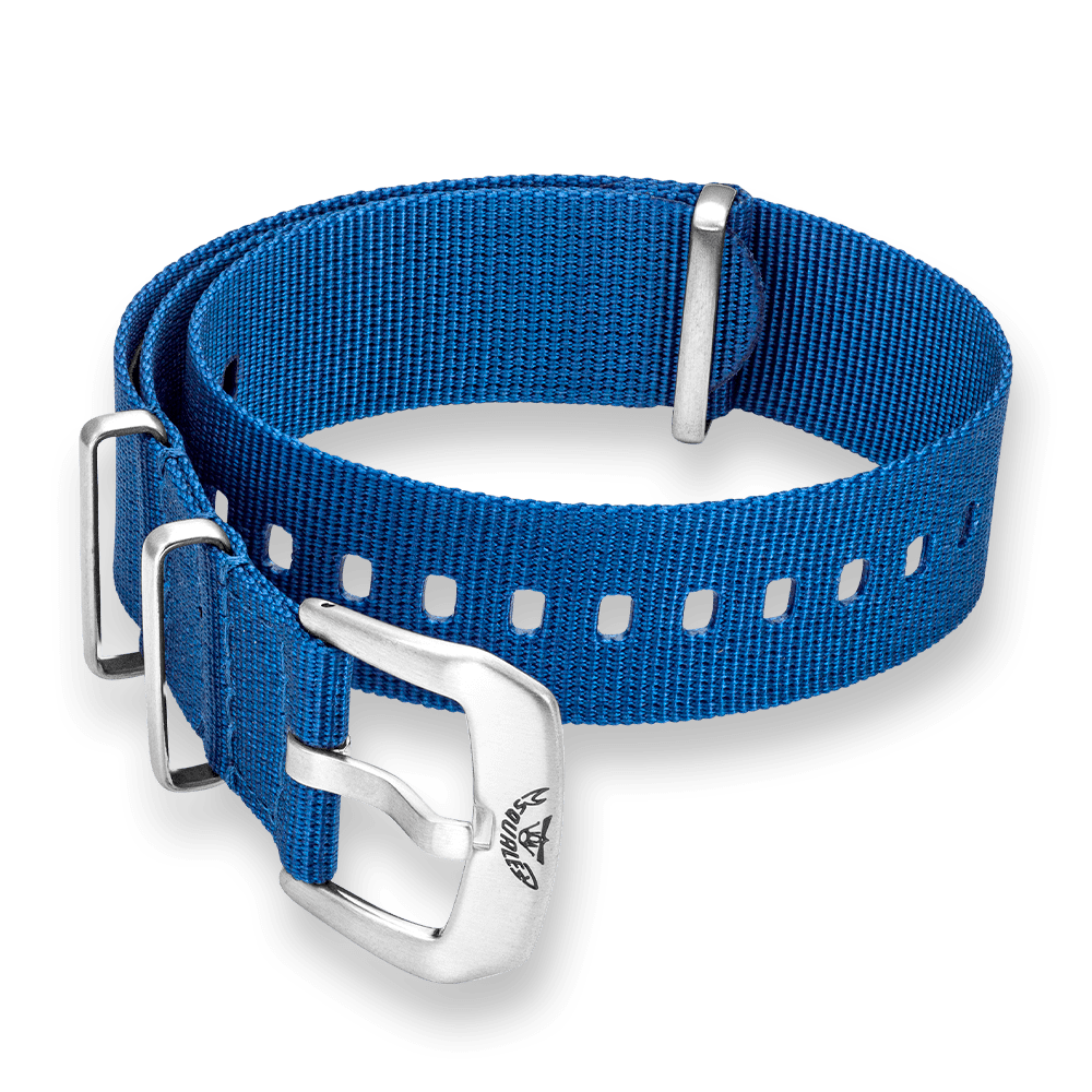 Squale Blue Fabric Strap 20, Squale ref CNABLACC20, product image 1