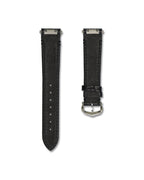 Onyx Black Crocodile Leather Watch Strap For Cartier Santos