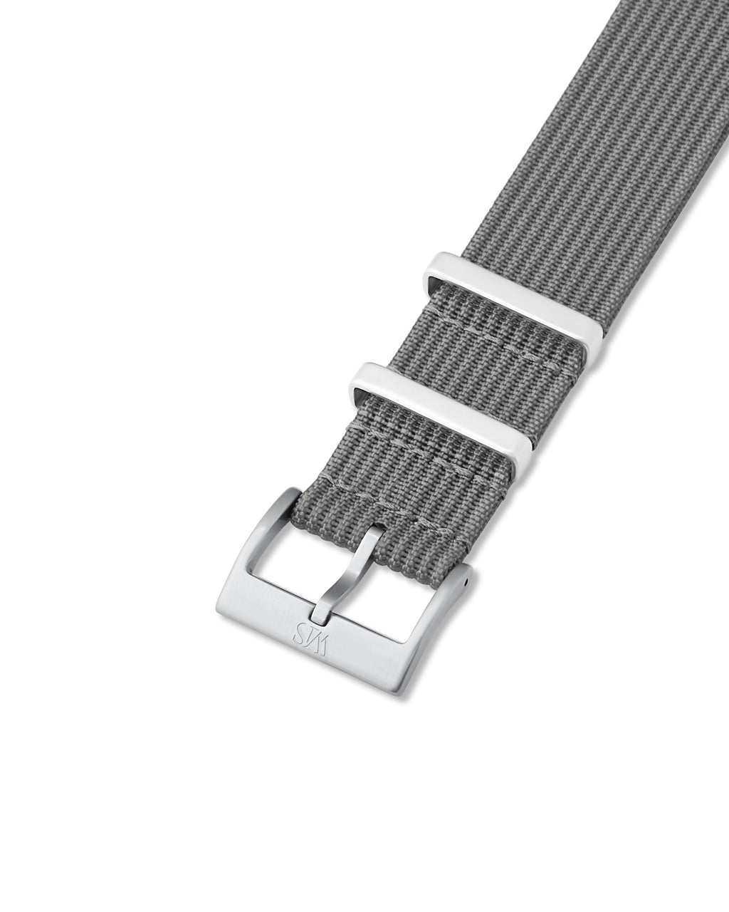 Charcoal Grey Woven Nylon Strap 20mm