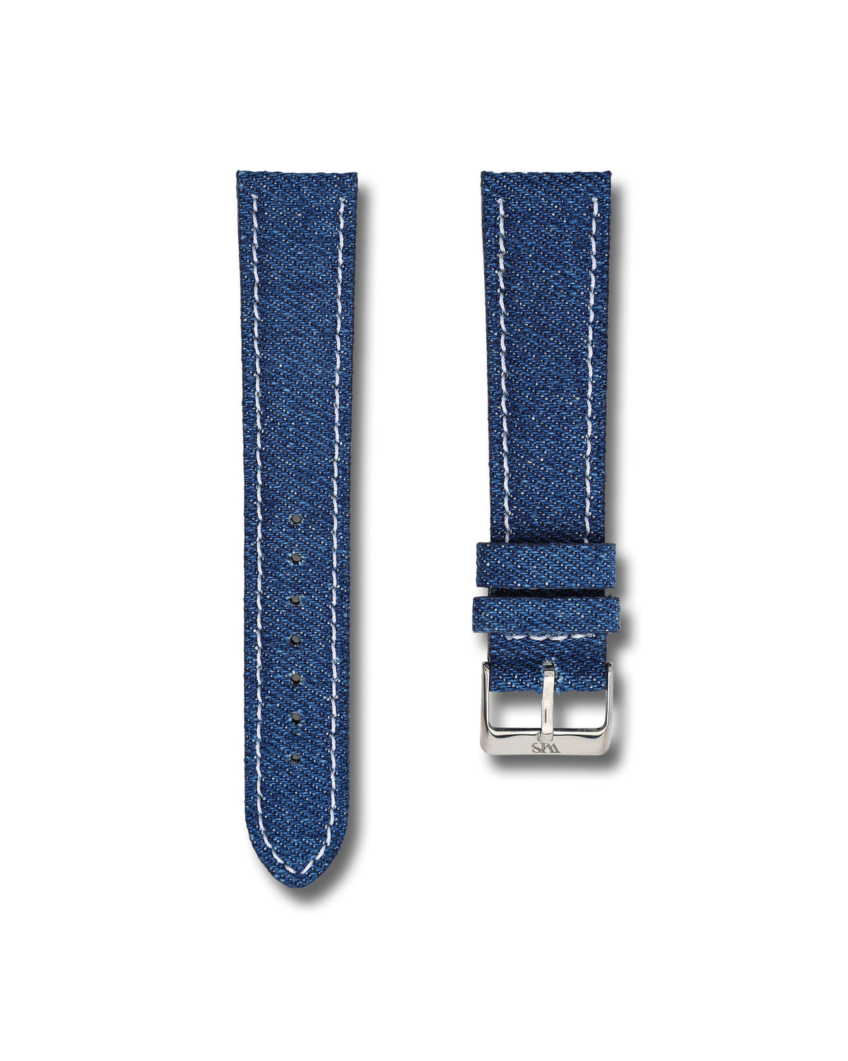 Denim Blue Jean Leather Watch Strap 23mm