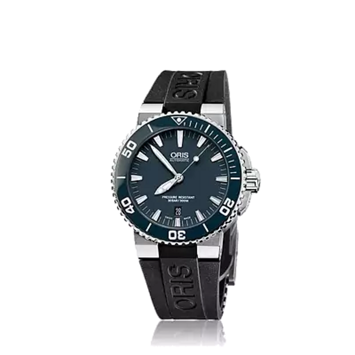 Oris 01 733 7653 4155-07 4 26 34EB — complete watch on square background