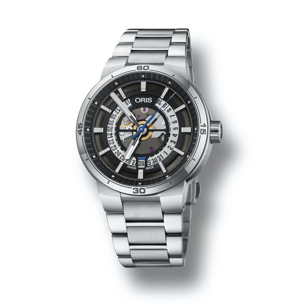 Oris 01 733 7752 4124-07 8 24 08 — full watch on square canvas