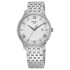 Tissot T063.610.11.038.00 — complete watch on a square background