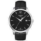 Tissot T063.610.16.057.00 — complete watch on a square background