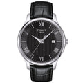 Tissot T063.610.16.058.00 — complete watch on a square background